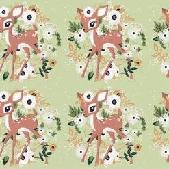 Bio-Jersey, Rehe Auf Grün, Rehkitz