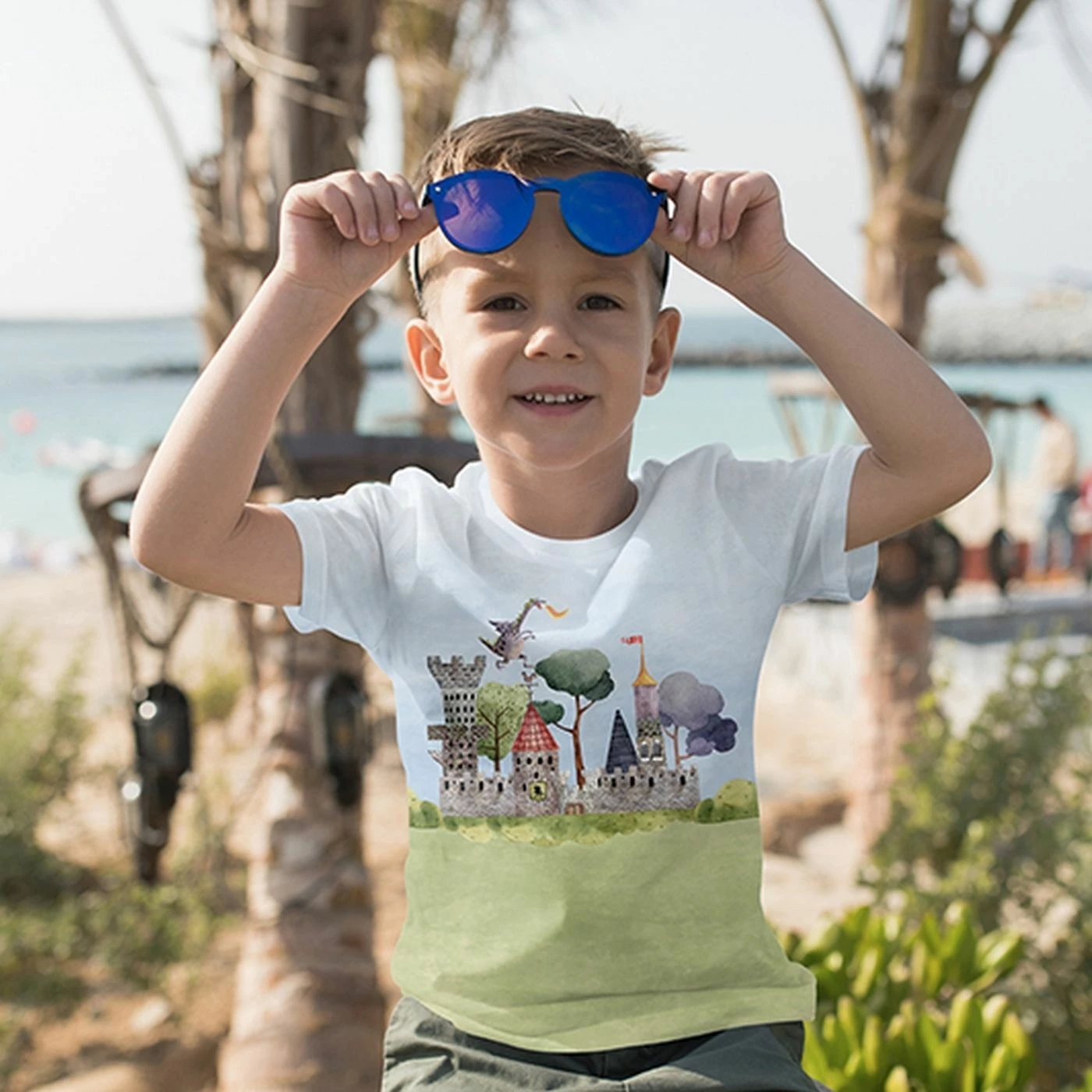 Bio-Jersey, Ritterwelt, Ritter, Zelt 3 Bio-Jersey, Ritterwelt, Ritter, Zelt – Bild 3