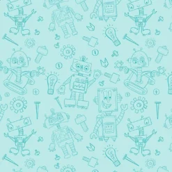 Bio-Jersey, Robbie Roboter,Ton In Ton Türkis