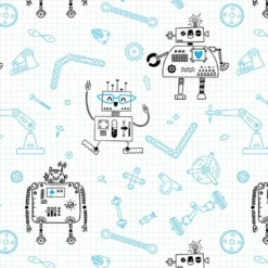 Bio-Jersey, Roboter Schwarz Blau, Robofan