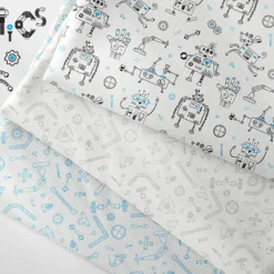 Bio-Jersey, Roboterteile Blau, Robofan -Outlet STOFFWELTEN Store bio jersey roboterteile blau robofan4