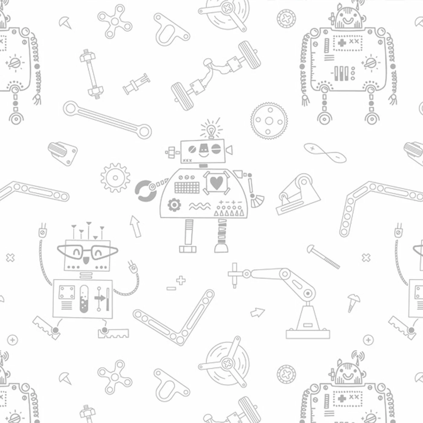 Bio-Jersey, Robots Grau, Robofan 1 Bio-Jersey, Robots Grau, Robofan