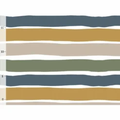 Bio-Jersey, Scandi Kids 2, Blockstreifen, Dinos