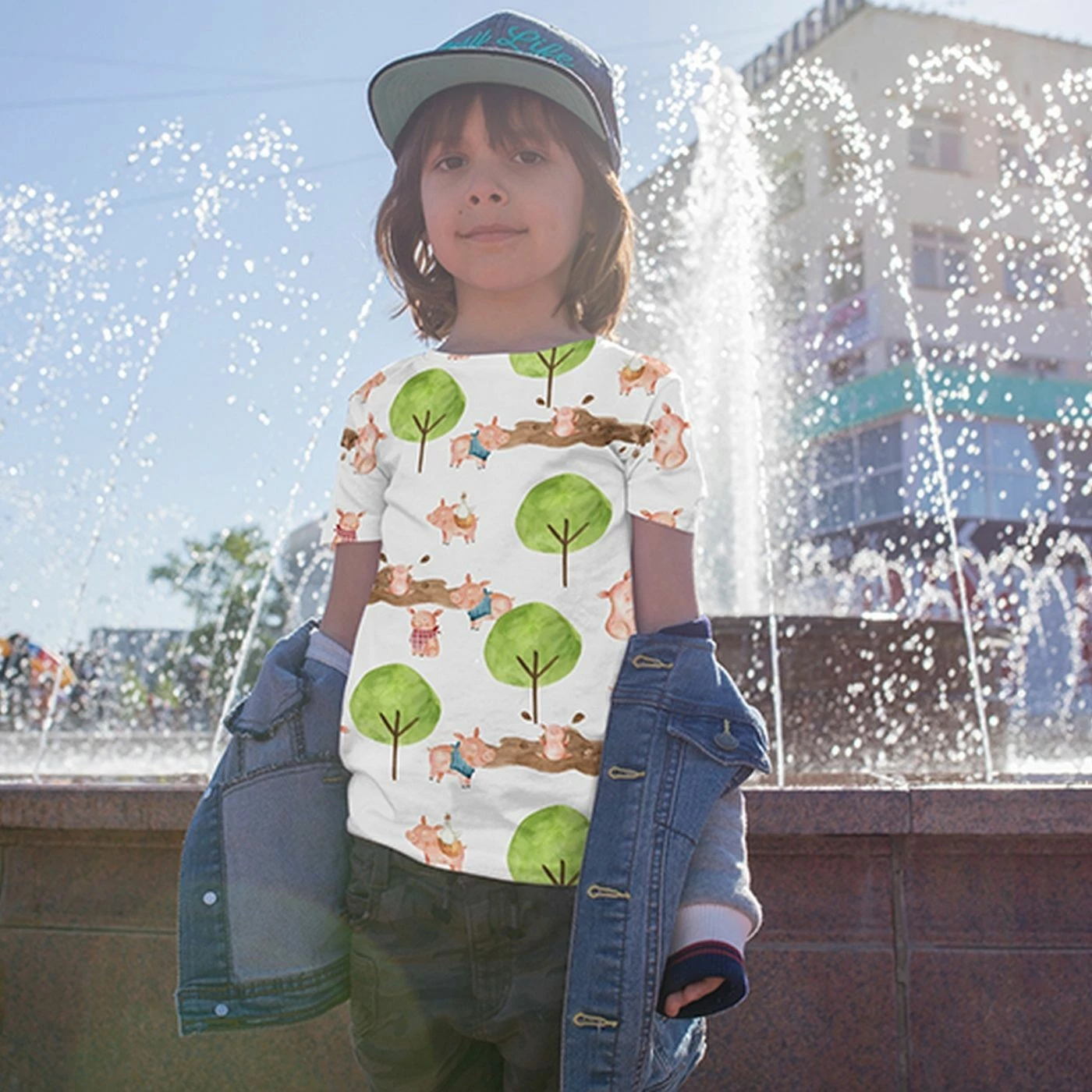 Bio-Jersey, Schweinespaß, Bauernhof 5 Bio-Jersey, Schweinespaß, Bauernhof – Bild 5