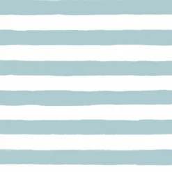 Bio-Jersey, Sea Friends, Kombi Streifen Hellblau