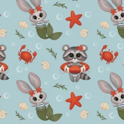 Bio-Jersey, Sea Friends, Kombi Zu Waschbär