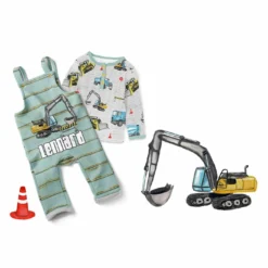 Bio-Jersey, Streifen Blau, Auf Der Baustelle -Outlet STOFFWELTEN Store bio jersey streifen blau auf der baustelle2