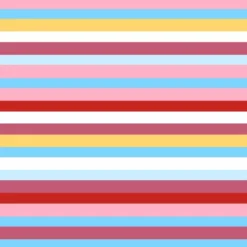 Bio-Jersey Tiergesicht Kombi-Stripes, Girl