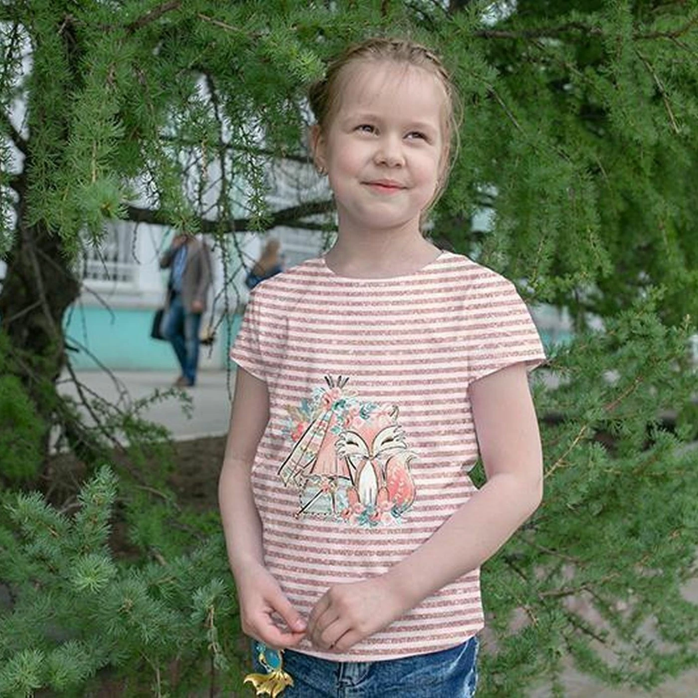 Bio-Jersey, Tipi II, Fuchsliebe 2 Bio-Jersey, Tipi II, Fuchsliebe – Bild 2