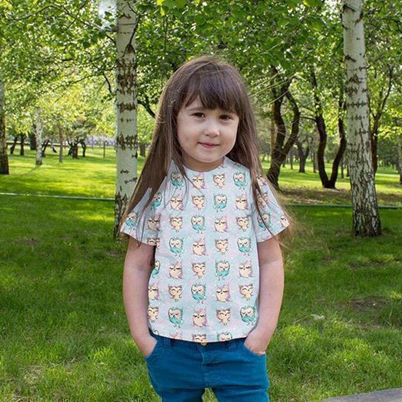 Bio-Jersey, Wolken, Eulenzeit 2 Bio-Jersey, Wolken, Eulenzeit – Bild 2