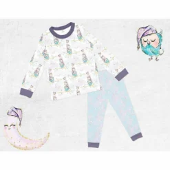 Bio-Jersey, Wolken & Sterne, Rosa, Eulenzeit 6 Bio-Jersey, Wolken & Sterne, Rosa, Eulenzeit -Outlet STOFFWELTEN Store bio jersey wolken sterne rosa eulenzeit3