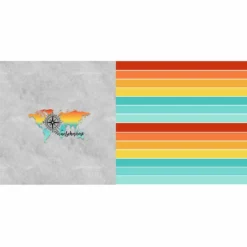 Bio-Jersey WUNSCHNAME XL Panel + Kombistoff Discover The World, Kompass, 2 In 1 -Outlet STOFFWELTEN Store bio jersey wunschname xl panel kombistoff discover the world kompass 2 in 13