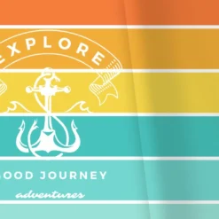 Bio-Jersey XL Panel + Kombistoff Discover The World, Good Journey..., 2 In 1