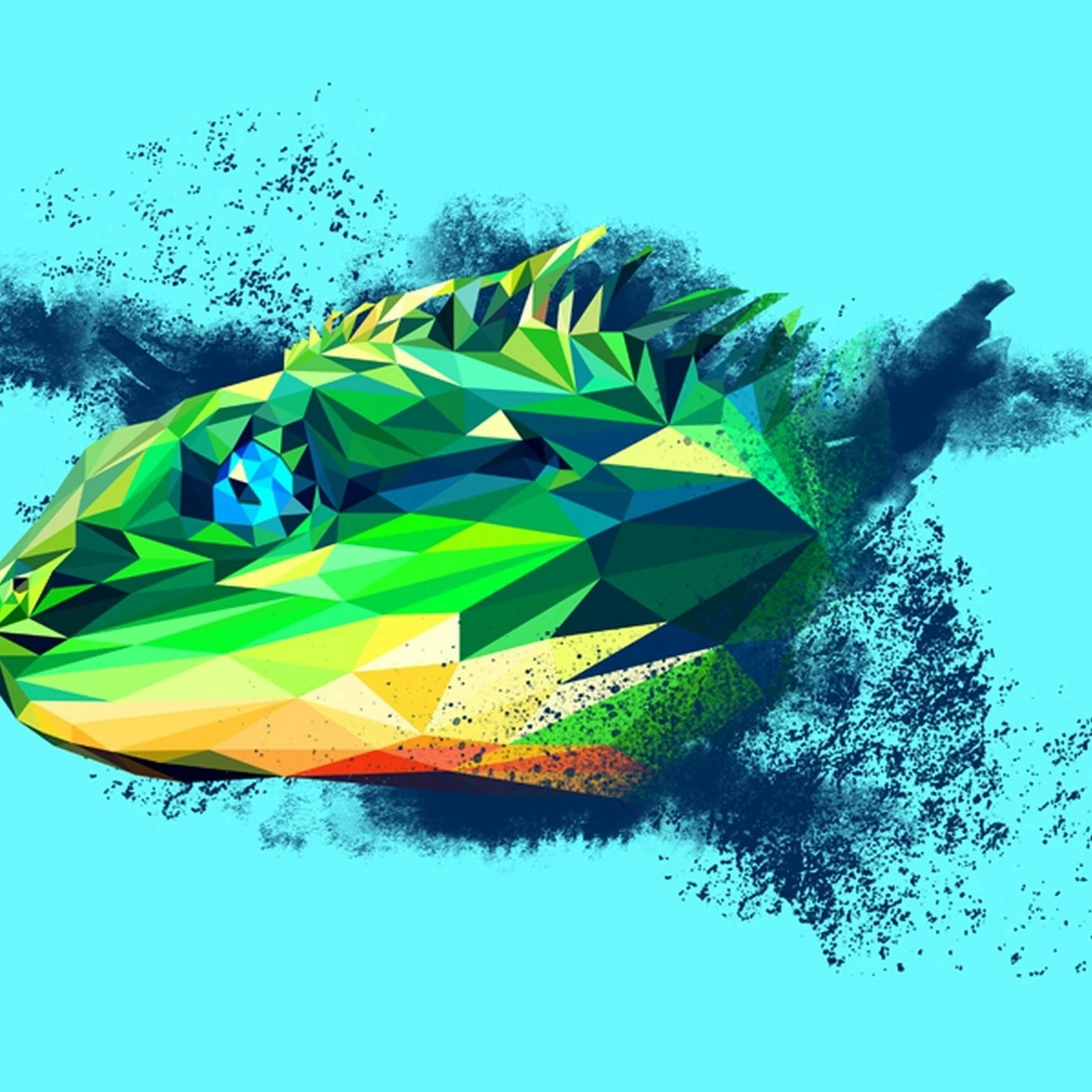 Bio-Jersey XL Panel + Kombistoff Ecktiere, Echse, 2 In 1 2 Bio-Jersey XL Panel + Kombistoff Ecktiere, Echse, 2 In 1 – Bild 2