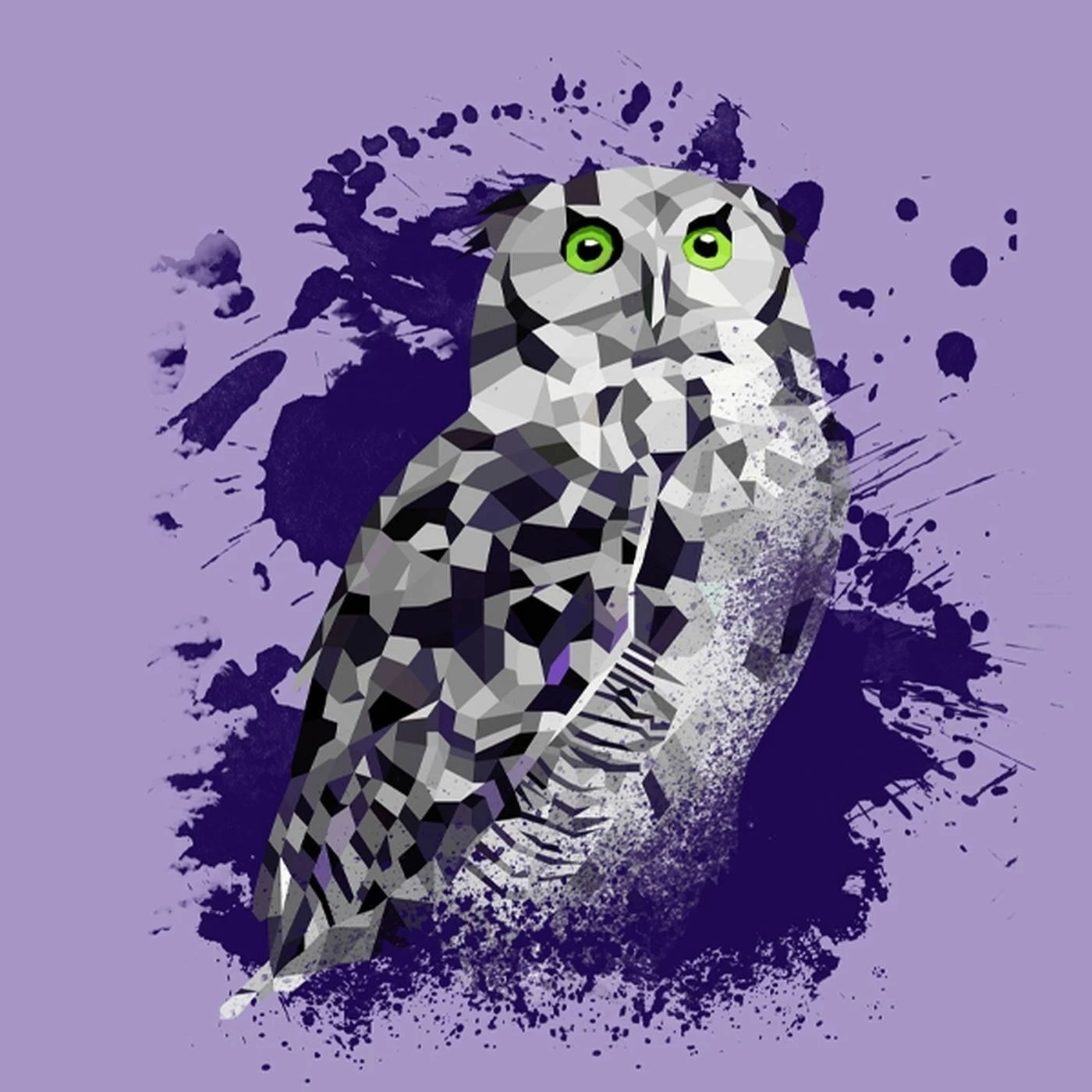 Bio-Jersey XL Panel + Kombistoff Ecktiere, Eule, 2 In 1 2 Bio-Jersey XL Panel + Kombistoff Ecktiere, Eule, 2 In 1 – Bild 2