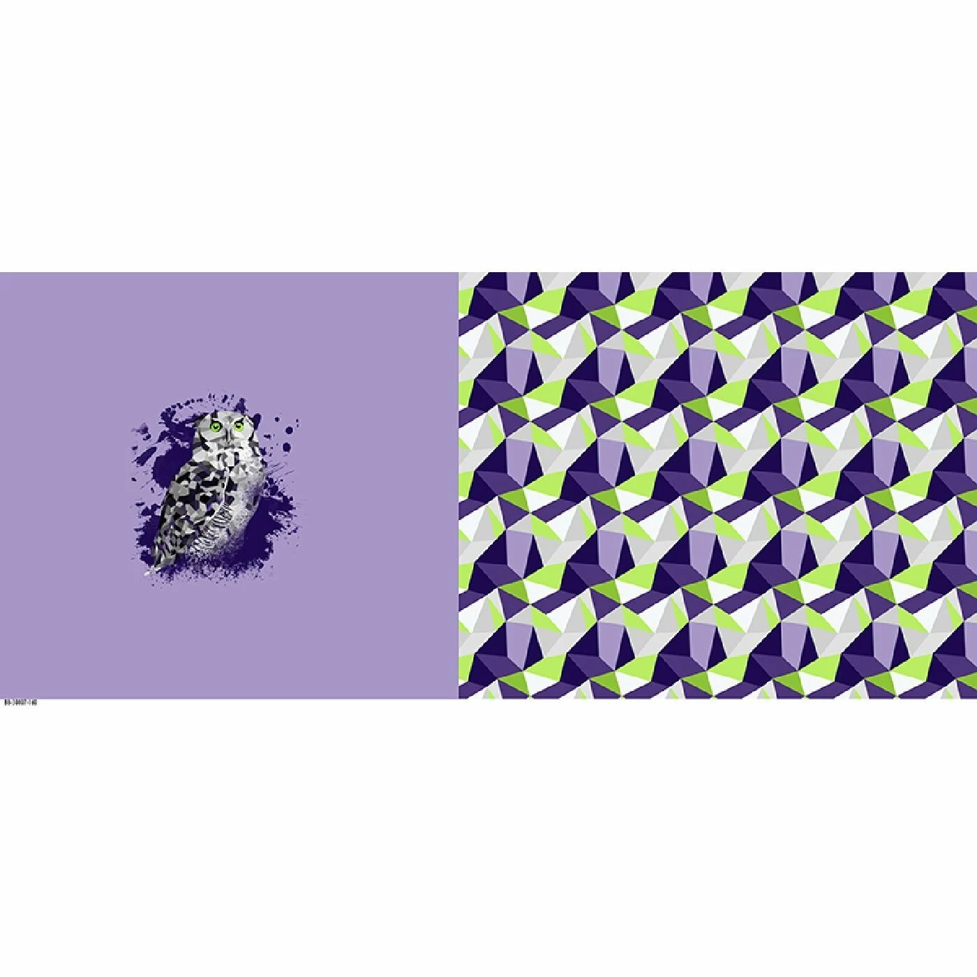 Bio-Jersey XL Panel + Kombistoff Ecktiere, Eule, 2 In 1 3 Bio-Jersey XL Panel + Kombistoff Ecktiere, Eule, 2 In 1 – Bild 3