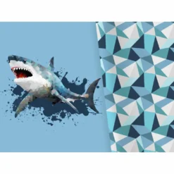 Bio-Jersey XL Panel + Kombistoff Ecktiere, Hai, 2 In 1