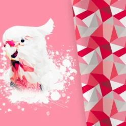 Bio-Jersey XL Panel + Kombistoff Ecktiere, Kakadu, 2 In 1