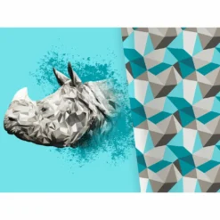 Bio-Jersey XL Panel + Kombistoff Ecktiere, Nashorn, 2 In 1