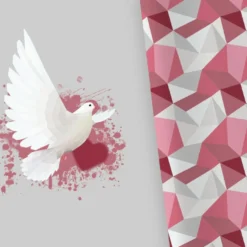 Bio-Jersey XL Panel + Kombistoff Ecktiere, Taube, 2 In 1