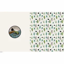 Bio-Jersey XL Panel + Kombistoff Gone Fishing, 2 In 1 -Outlet STOFFWELTEN Store bio jersey xl panel kombistoff gone fishing 2 in 13