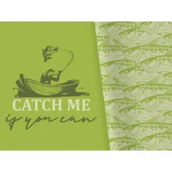 Bio-Jersey XL Panel + Kombistoff Gone Fishing, Catch Me..., 2 In 1