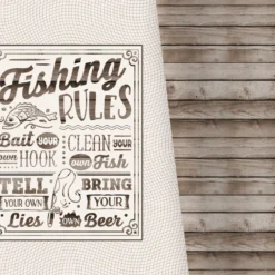 Bio-Jersey XL Panel + Kombistoff Gone Fishing, Fishing Rules, 2 In 1