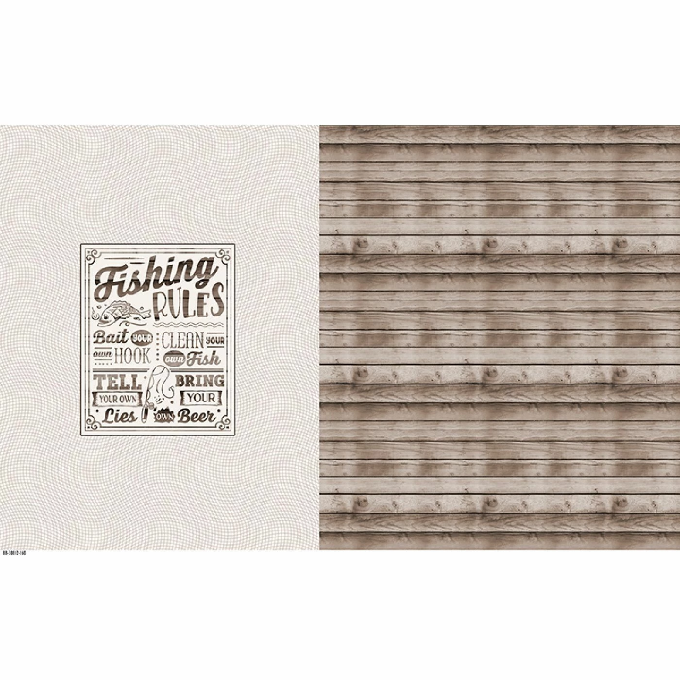 Bio-Jersey XL Panel + Kombistoff Gone Fishing, Fishing Rules, 2 In 1 3 Bio-Jersey XL Panel + Kombistoff Gone Fishing, Fishing Rules, 2 In 1 – Bild 3