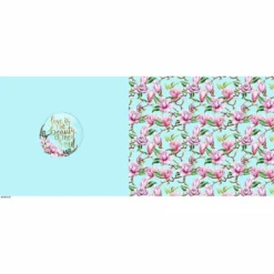 Bio-Jersey XL Panel + Kombistoff Magnolia Love, Love Ist... Türkis, 2 In 1 -Outlet STOFFWELTEN Store bio jersey xl panel kombistoff magnolia love love ist tuerkis 2 in 13