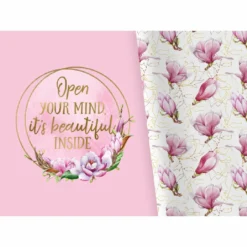 Bio-Jersey XL Panel + Kombistoff Magnolia Love, Open Your... Rosa, 2 In 1