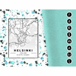 Bio-Jersey XXL Panel + Kombistoff City Trip Helsinki, 2 In 1