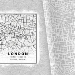 Bio-Jersey XXL Panel + Kombistoff City Trip London, 2 In 1