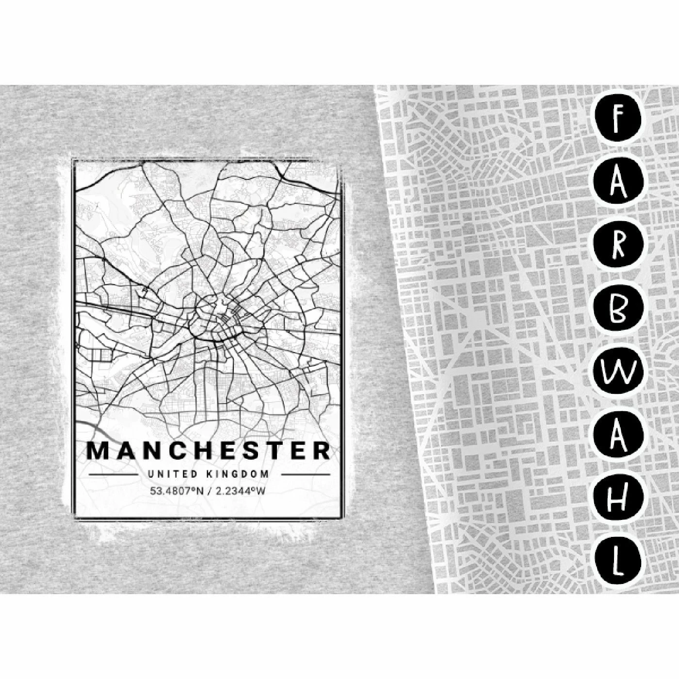 Bio-Jersey XXL Panel + Kombistoff City Trip Manchester, 2 In 1 1 Bio-Jersey XXL Panel + Kombistoff City Trip Manchester, 2 In 1