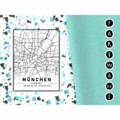 Bio-Jersey XXL Panel + Kombistoff City Trip München, 2 In 1