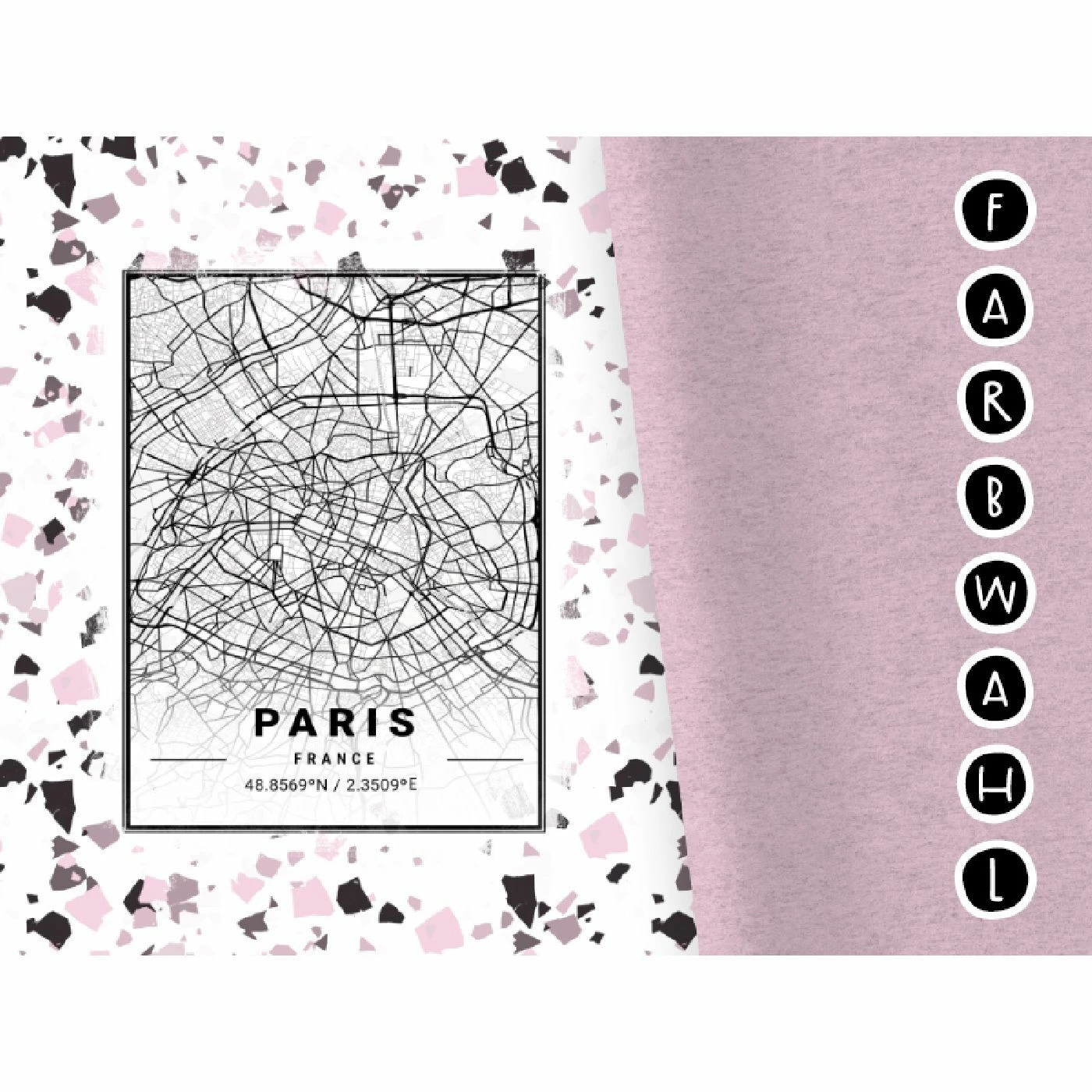 Bio-Jersey XXL Panel + Kombistoff City Trip Paris, 2 In 1 1 Bio-Jersey XXL Panel + Kombistoff City Trip Paris, 2 In 1