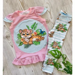 Bio-Jersey,Im Regenwald, Tiger -Outlet STOFFWELTEN Store bio jerseyim regenwald tiger5