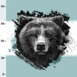 Bio-Sommersweat Bär XL PANEL + Kombistoff -Outlet STOFFWELTEN Store bio sommersweat baer xl panel kombistoff4