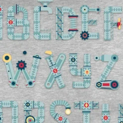 Bio-Sommersweat BAUMEISTER ABC Buchstaben, Little Constructor