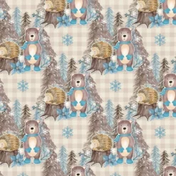 Bio-Sommersweat, Bear & Friends, Auf Karo