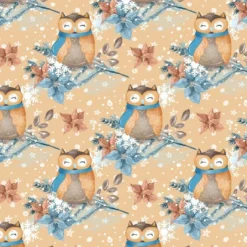 Bio-Sommersweat, Bear & Friends, Eule Auf Braun