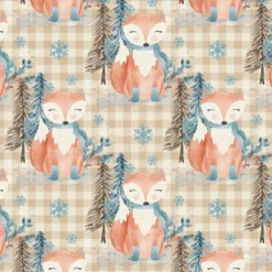 Bio-Sommersweat, Bear & Friends, Fuchs Auf Karo