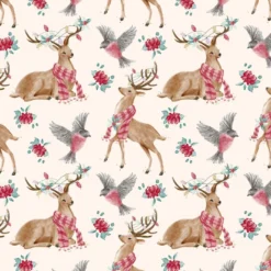 Bio-Sommersweat, Beige, Snow Deer