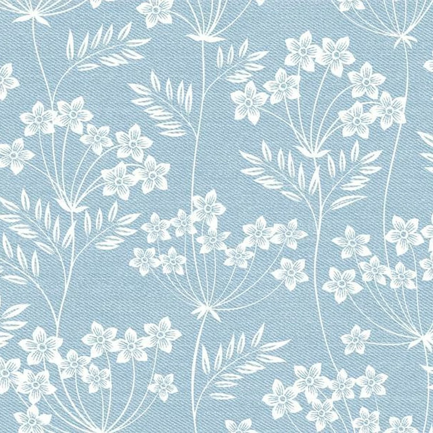 Bio-Sommersweat, Feine Blumen, Jeans, Floral Denim 1 Bio-Sommersweat, Feine Blumen, Jeans, Floral Denim