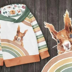 Bio-Sommersweat, Flowers, Rainbow Animals 13 Bio-Sommersweat, Flowers, Rainbow Animals -Outlet STOFFWELTEN Store bio sommersweat flowers rainbow animals7