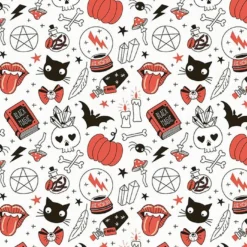 Bio-Sommersweat Kombi-allover, Witch Power Hexen