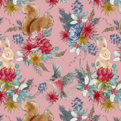 Bio-Sommersweat, Rosa, Snow Deer