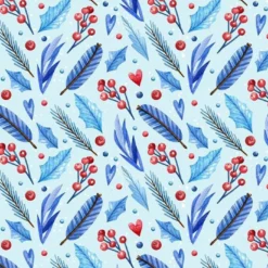 Bio-Sommersweat, Schneemannparty, Blätter Blau