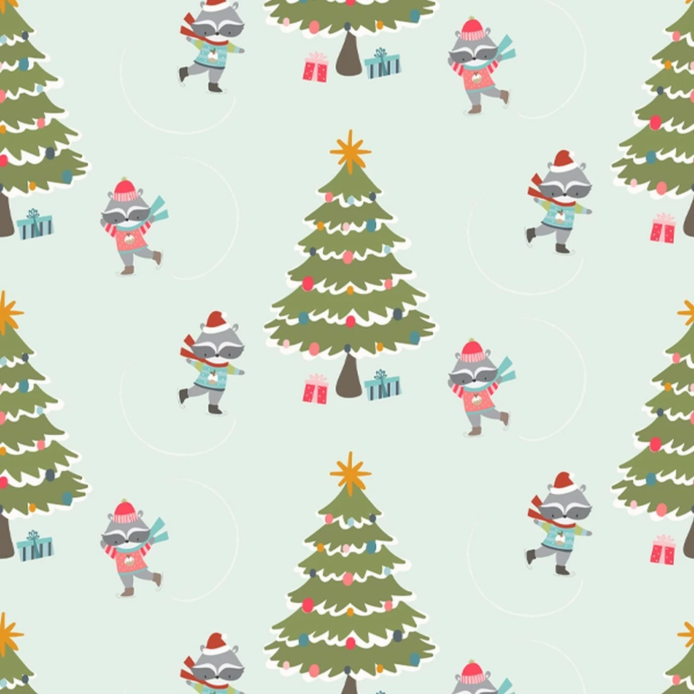 Bio-Sommersweat, Tannenspaß, Waschbärwinter 1 Bio-Sommersweat, Tannenspaß, Waschbärwinter