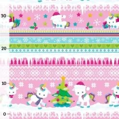 Bio-Sommersweat UGLY CHRISTMAS Rosa Kombistoff