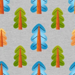 Bio-Sommersweat, Wald, Auf Grau Meliert, Wikinger & Drachen